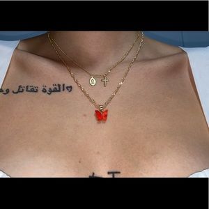 Sweet Butterfly Necklace Acrylic Women’s Jewlery